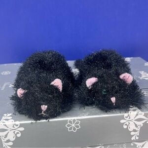 2 GANZ Creepy Go Go Black Cat HW8367 wind-up” Plush Novelty NEW
